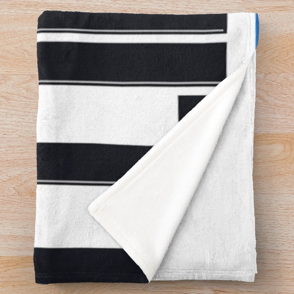 Clippers Plush Blanket with Basketball Design