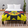 Club America themed plush blanket with team colors and logo