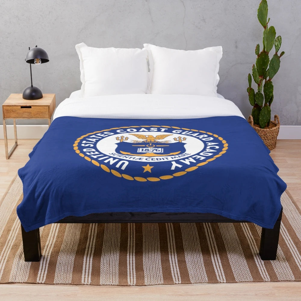 United States Coast Guard Academy Plush Blanket