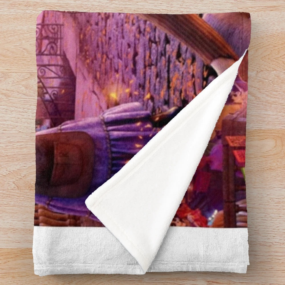 Coco plush blanket featuring characters from the 2017 Disney animated fantasy film