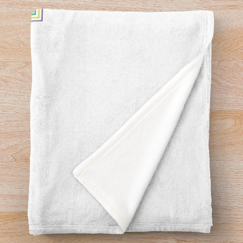 Coffee themed plush blanket with the text "COFFEE is my vaccine