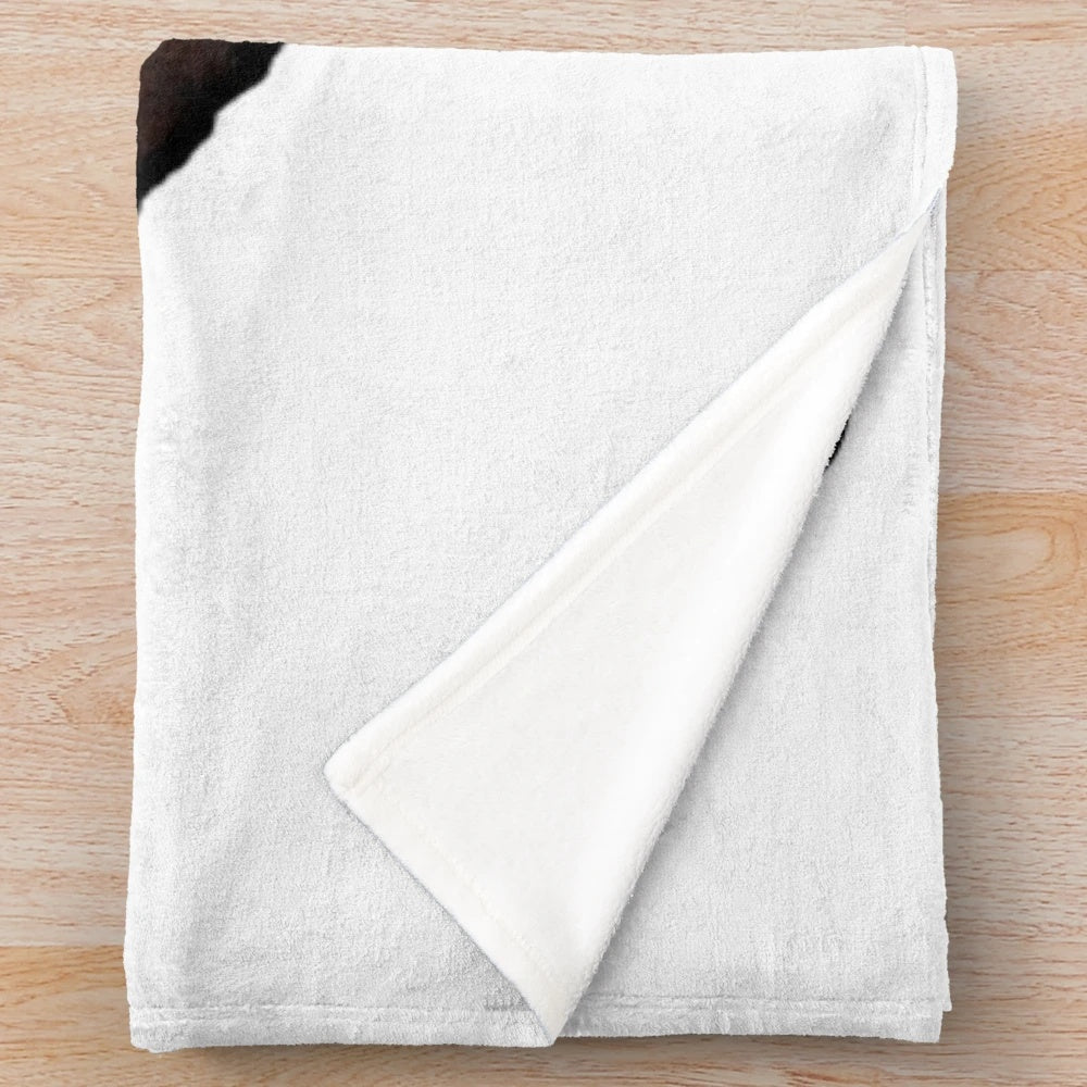 Cozy plush blanket with coffee and heart design
