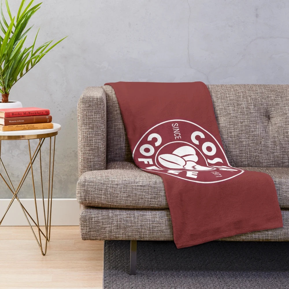 Costa Coffee Themed Plush Blanket