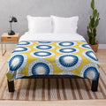 Soft and warm plush blanket featuring the Colby College logo