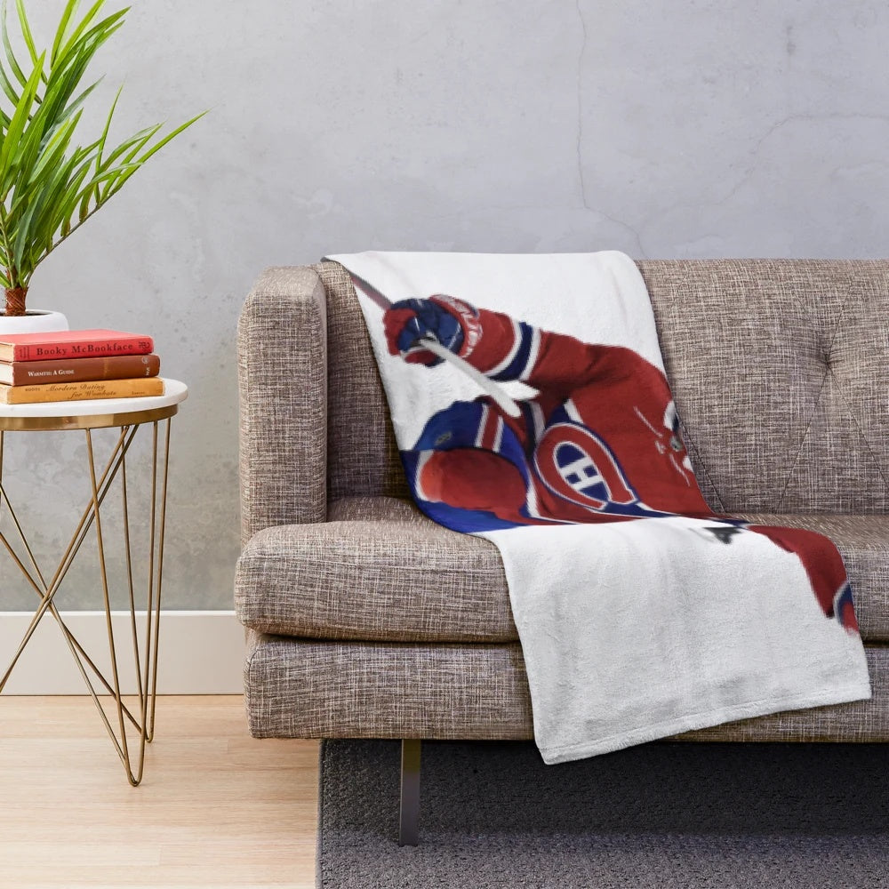 Cole Caufield Inspired Plush Blanket