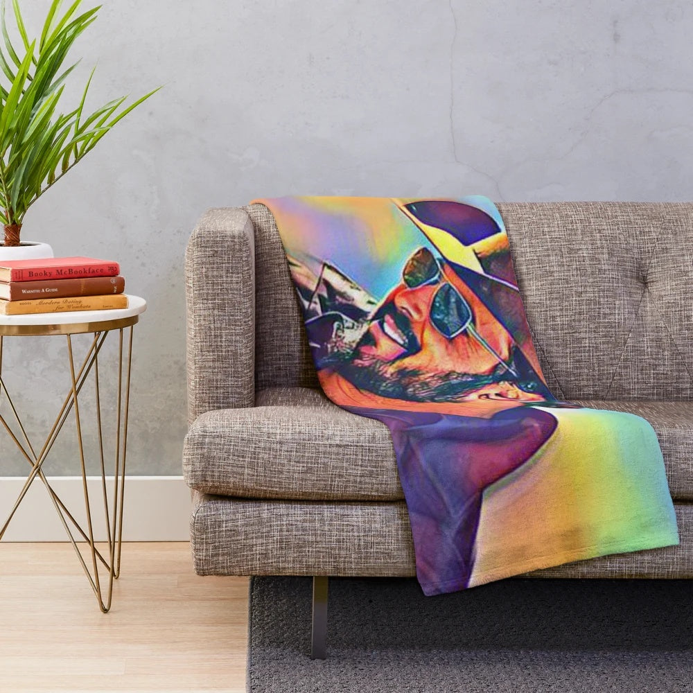 Cole Hauser Inspired Plush Blanket - Yellowstone Themed Cowboy Blanket