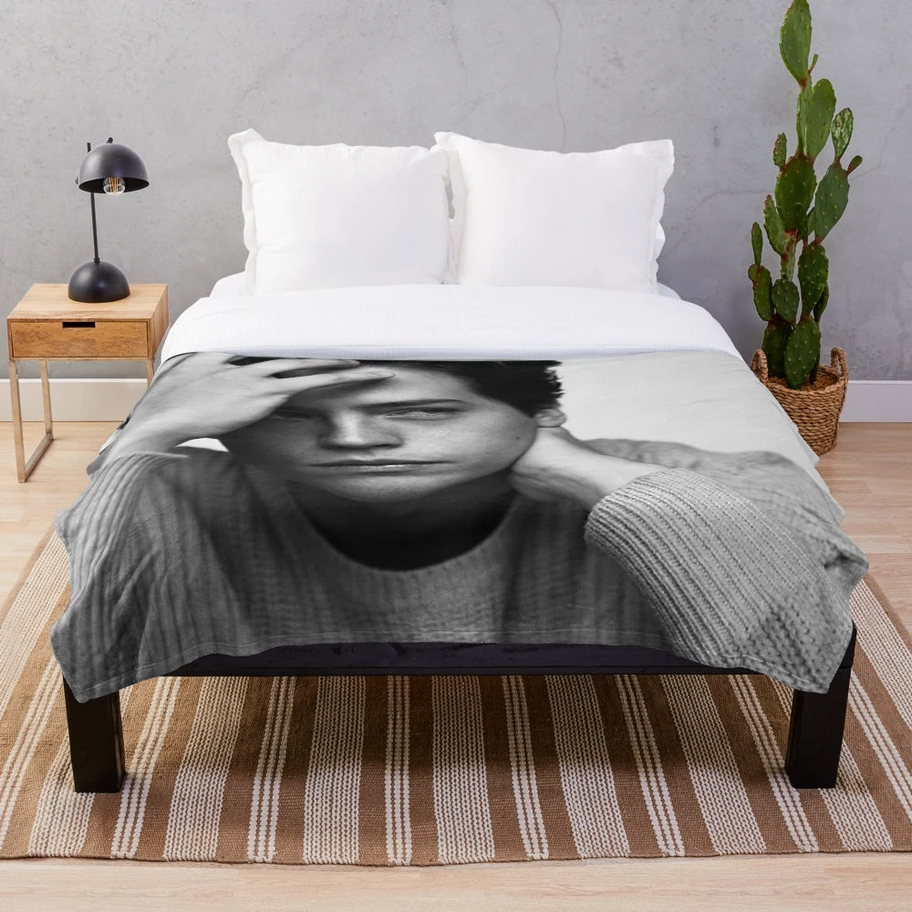 Soft and Plush Blanket Inspired by the Character Cole from Riverdale