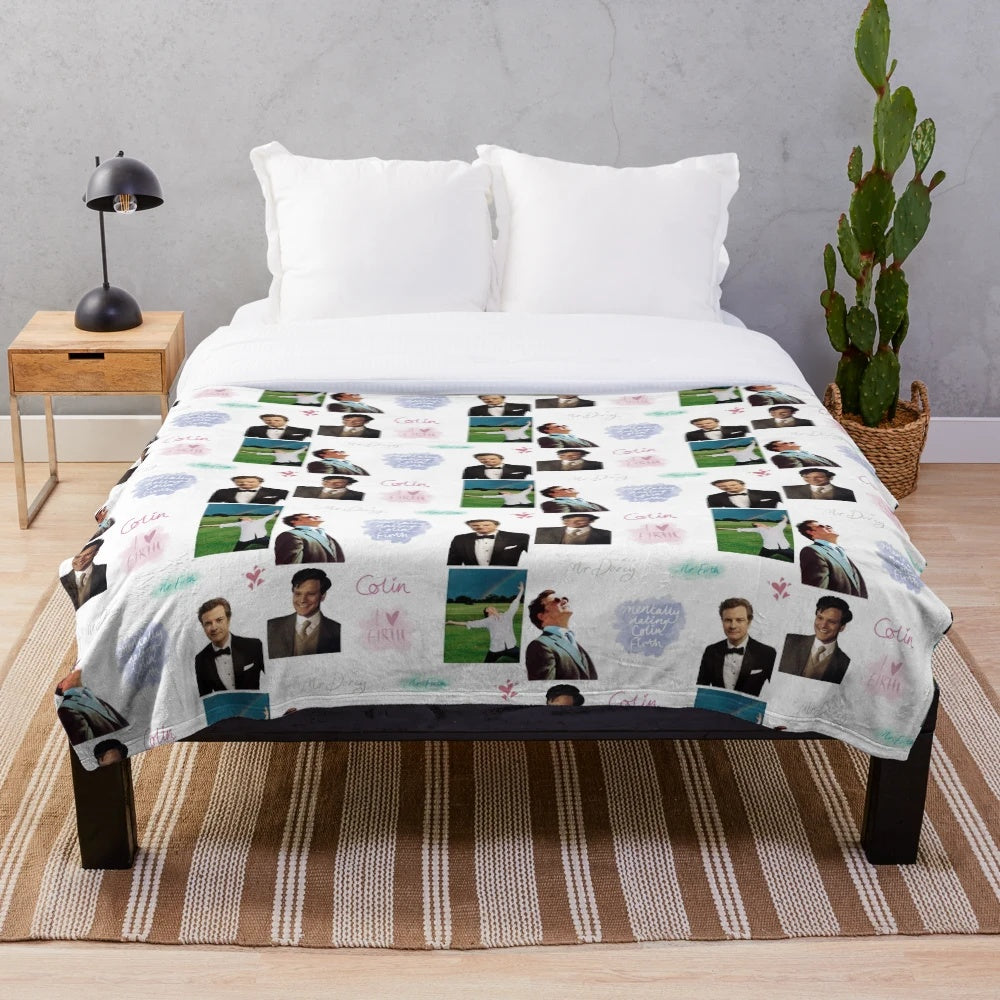 Colin Firth Inspired Plush Blanket