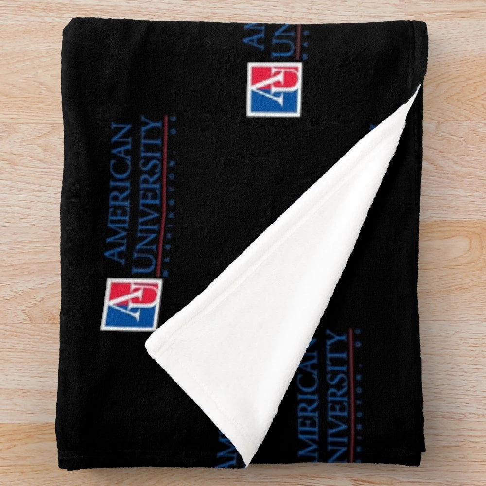 Soft and comfortable plush blanket with college-inspired design