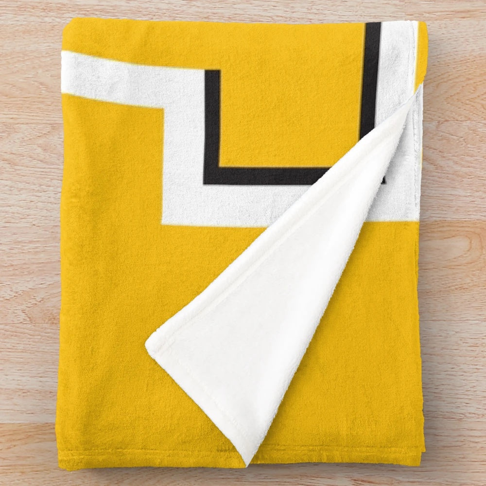 Plush blanket featuring college sports design