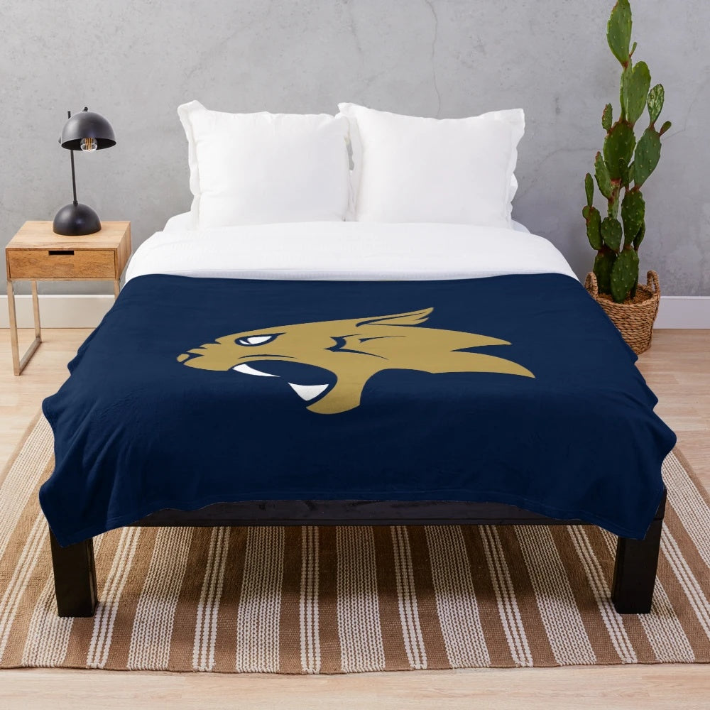 Thiel College Tomcats plush blanket