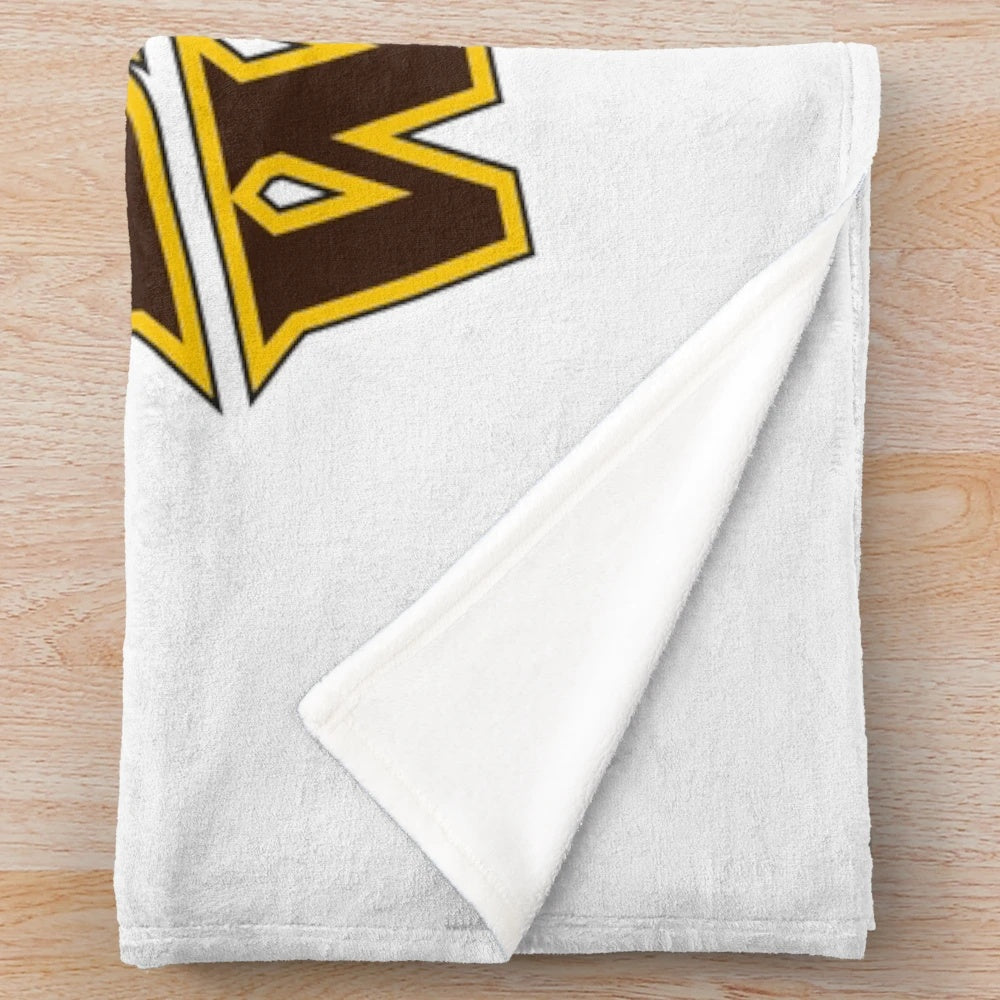 Baldwin Wallace University yellow jackets sports plush blanket