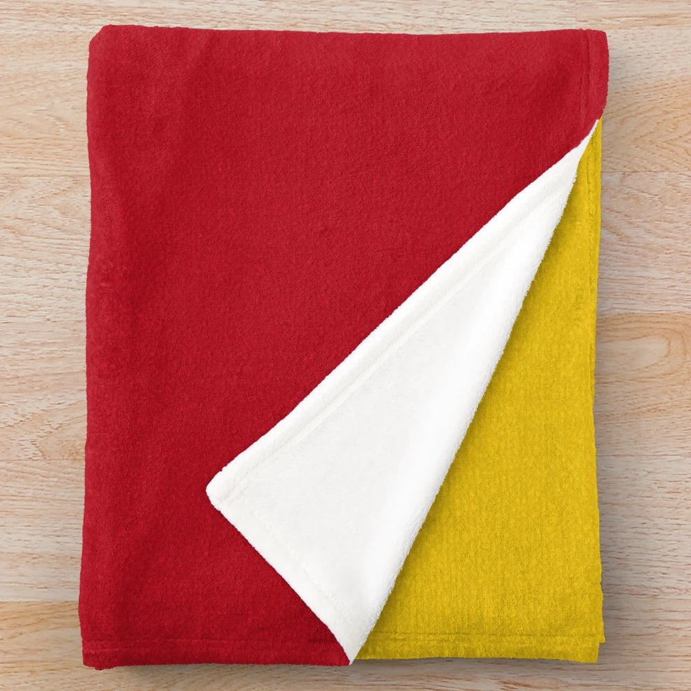 Colombia flag plush blanket with national emblem
