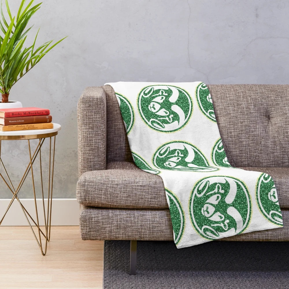 Colorado State-inspired plush throw blanket