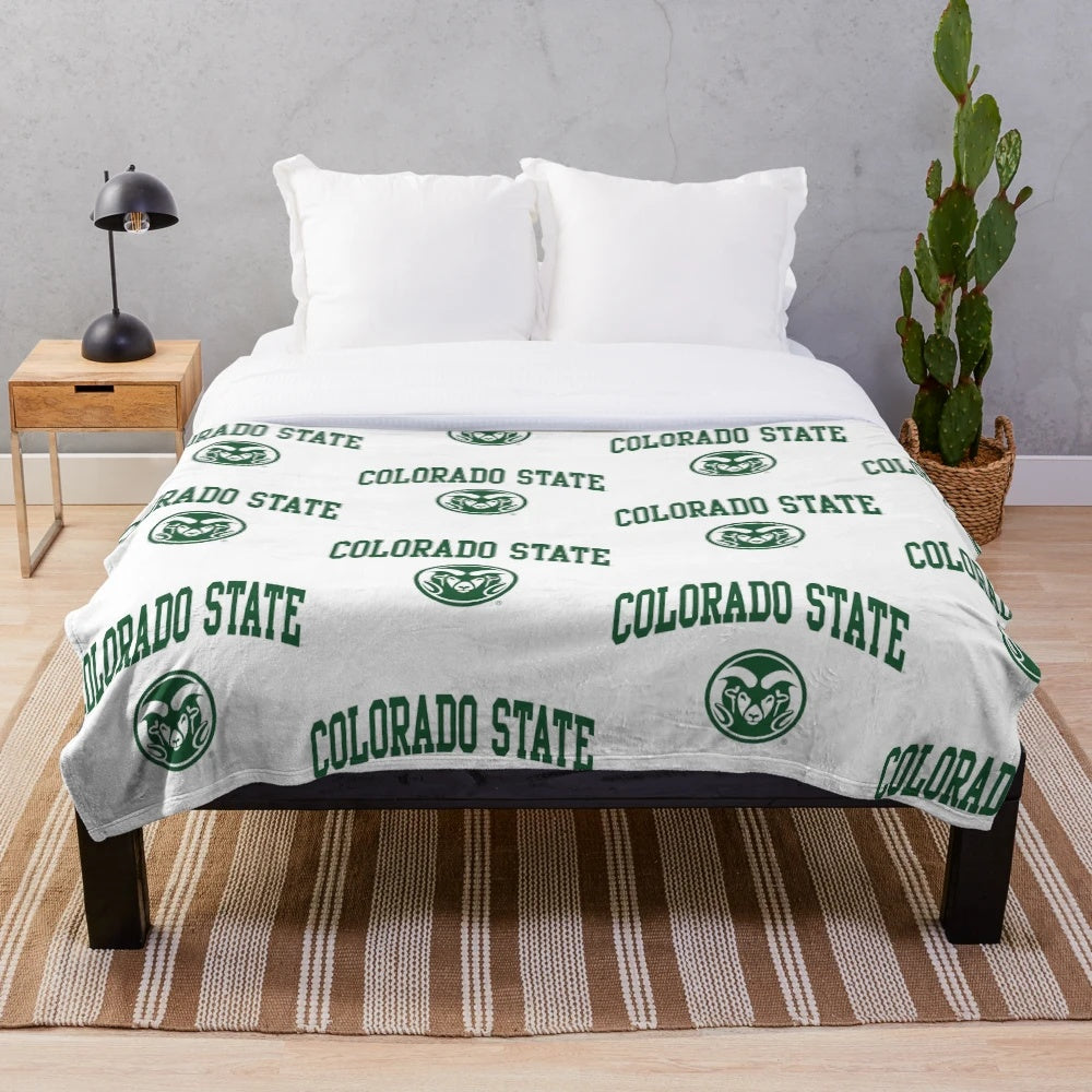 Colorado State University Rams plush blanket
