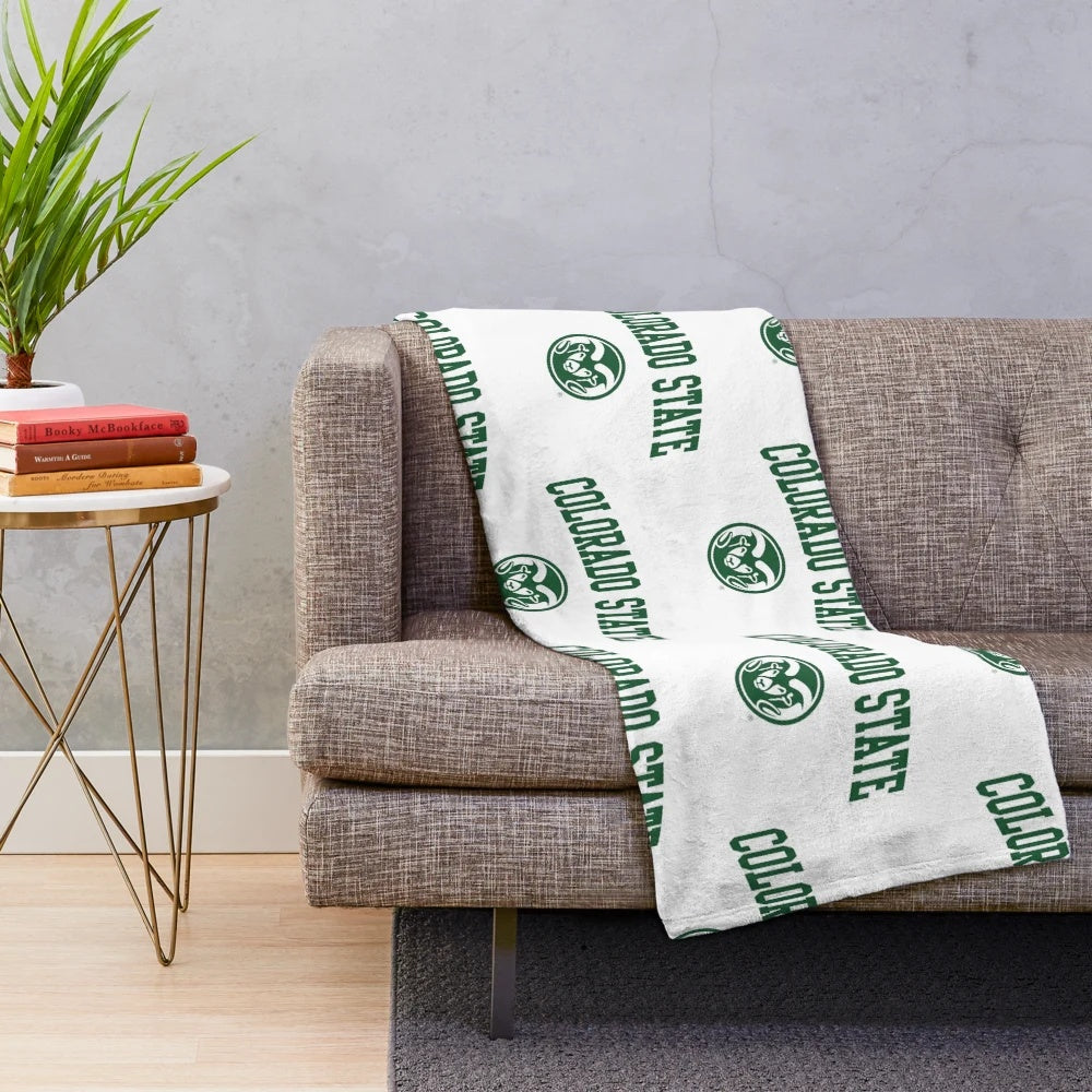 Colorado State University Rams plush blanket