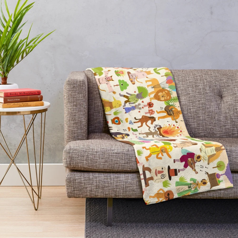 Colorful and plush blanket for a cozy and comfortable experience