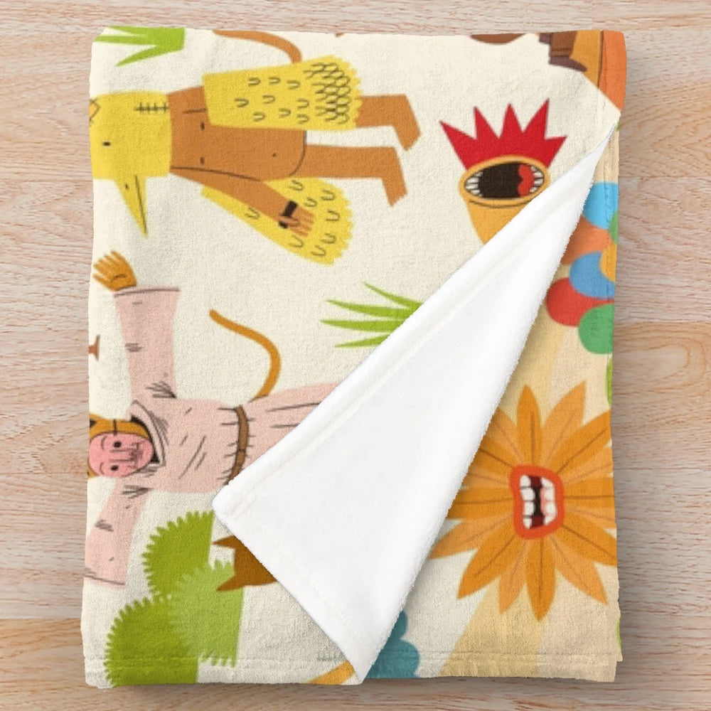 Colorful and plush blanket for a cozy and comfortable experience