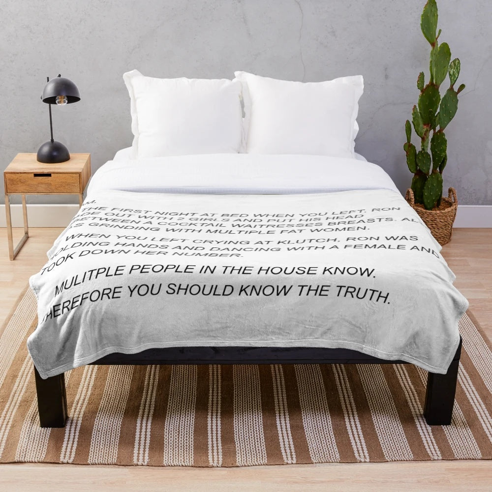 Sammi Sweetheart Inspired Colorful Plush Blanket