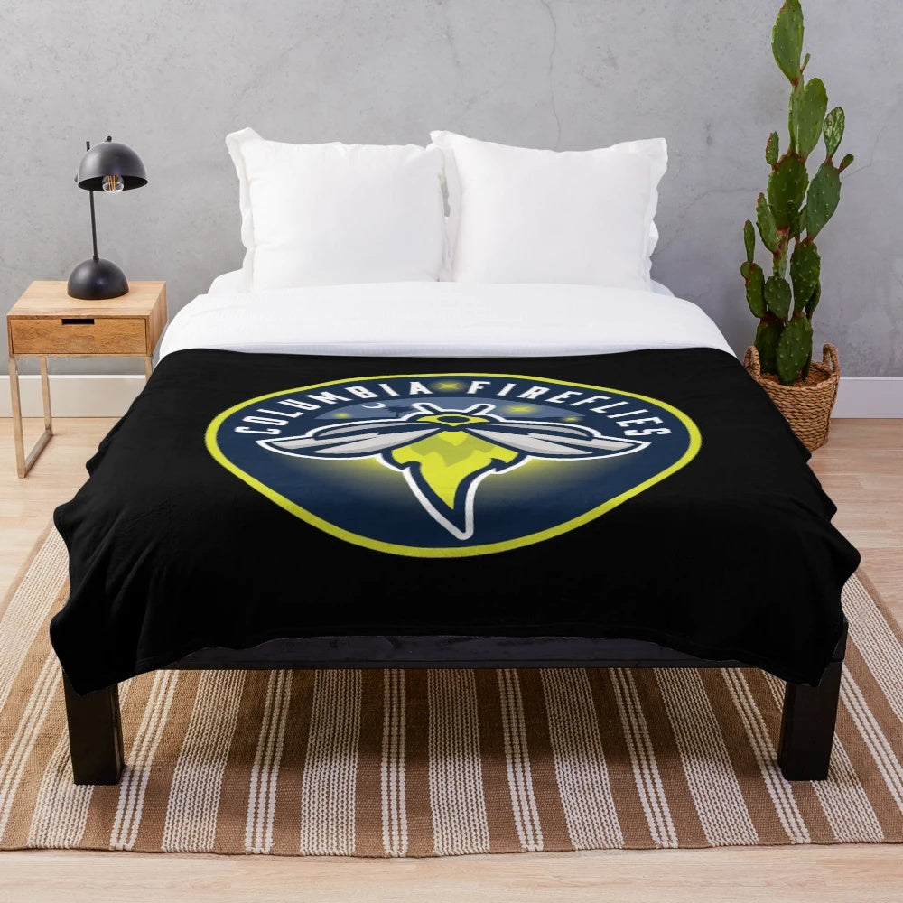 Columbia Fireflies plush blanket with team logo