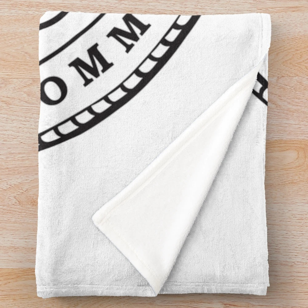 Columbus Community College plush blanket for engineering students and faculty