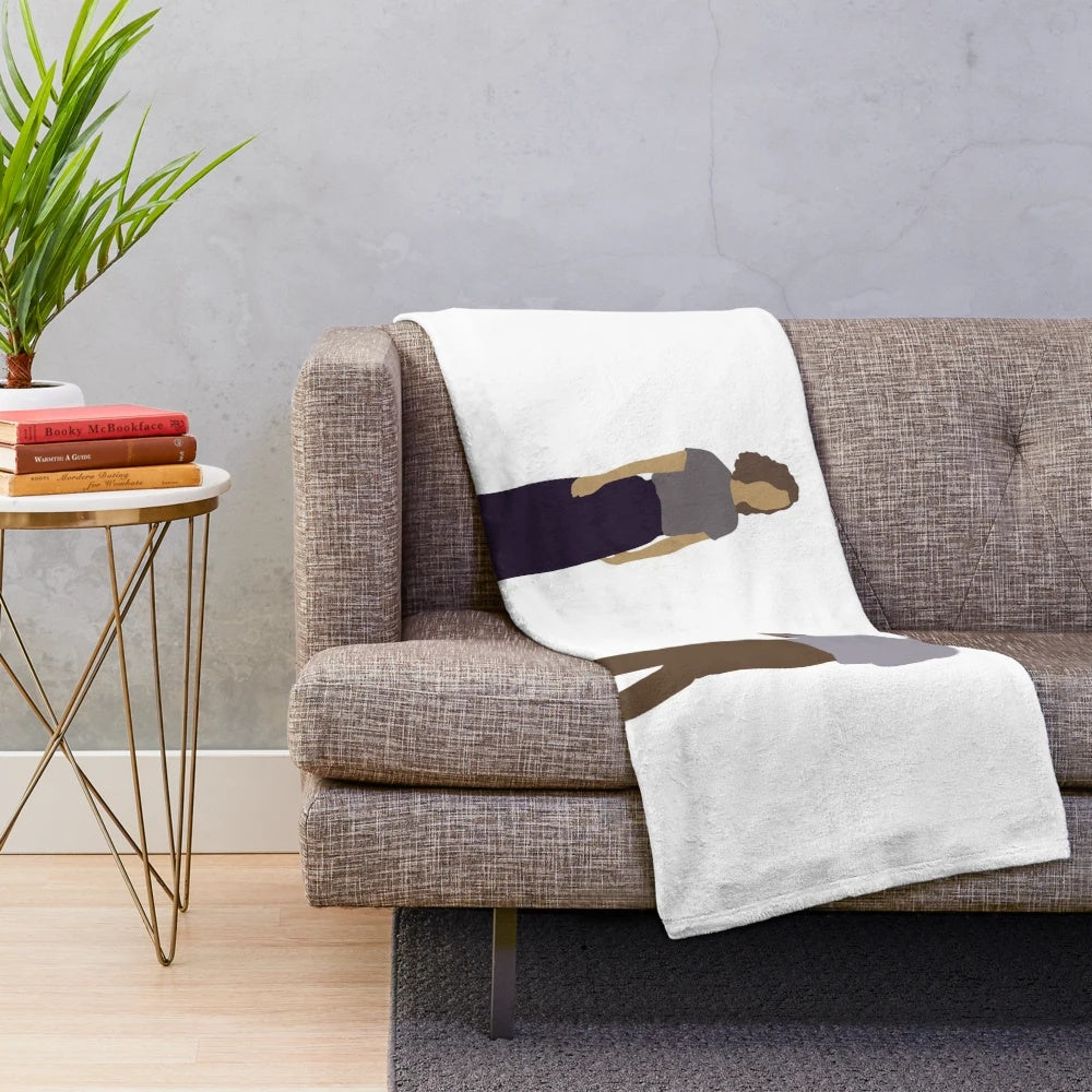 Columbus movie themed plush blanket