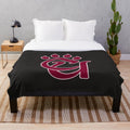Concord University Plush Blanket with Ice Hockey Design