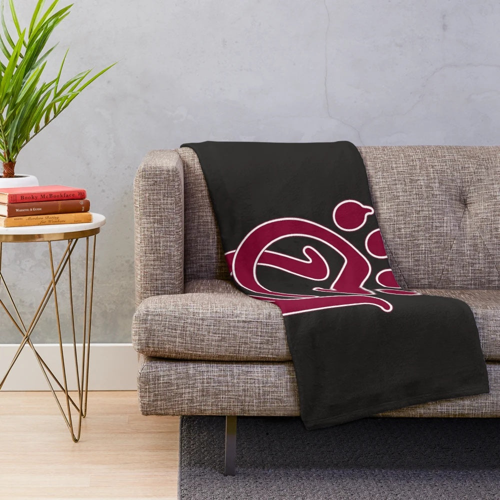 Concord University Plush Blanket with Ice Hockey Design