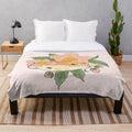 Soft and Plush Corn Snake and Hognose Snake Themed Blanket