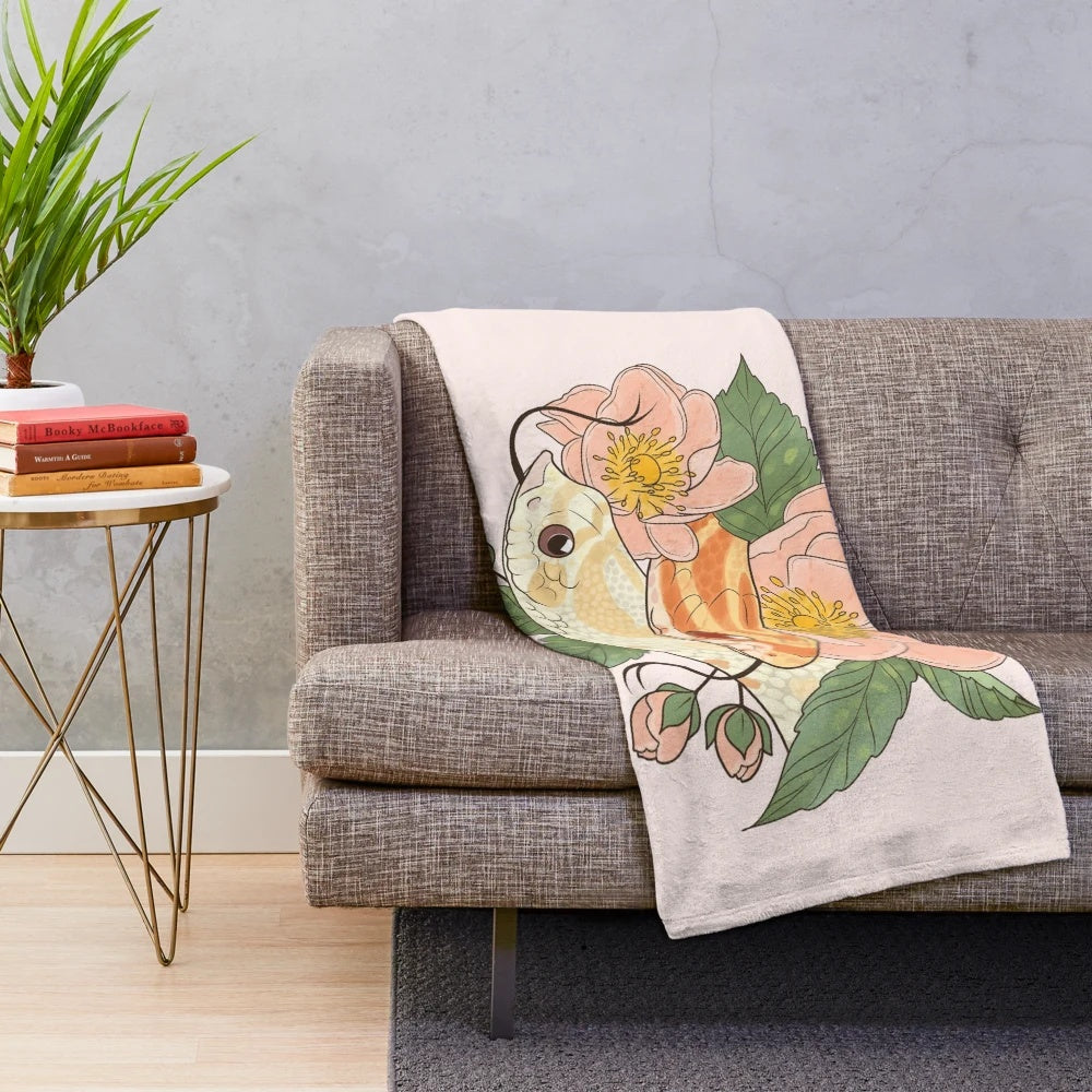 Soft and Plush Corn Snake and Hognose Snake Themed Blanket