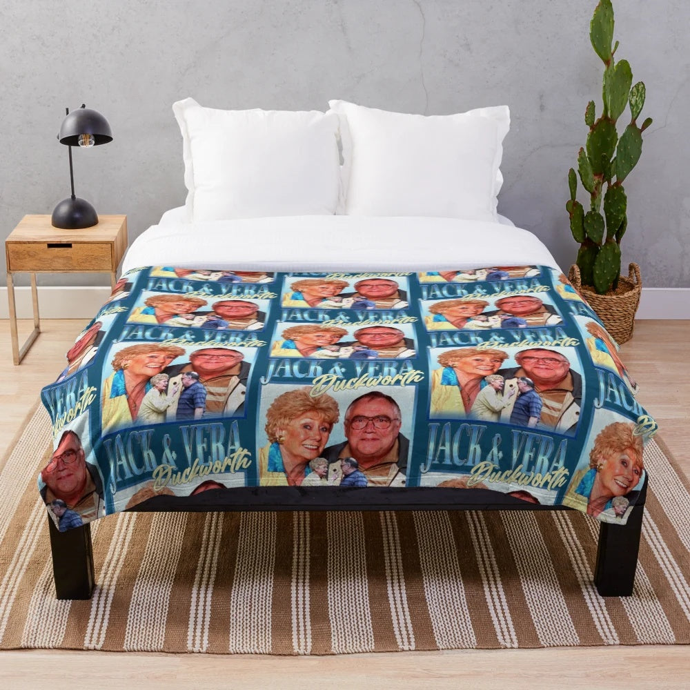 Coronation Street inspired plush blanket
