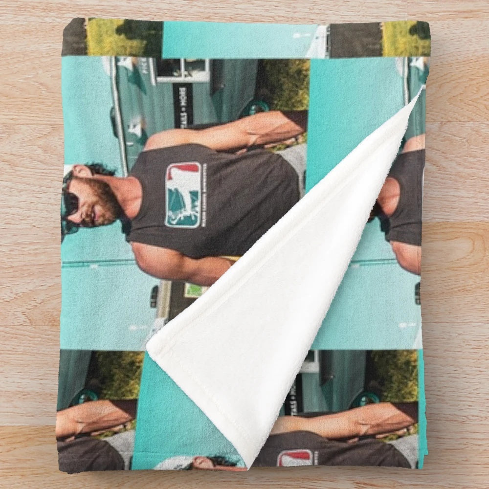 Riley Green country music inspired plush blanket