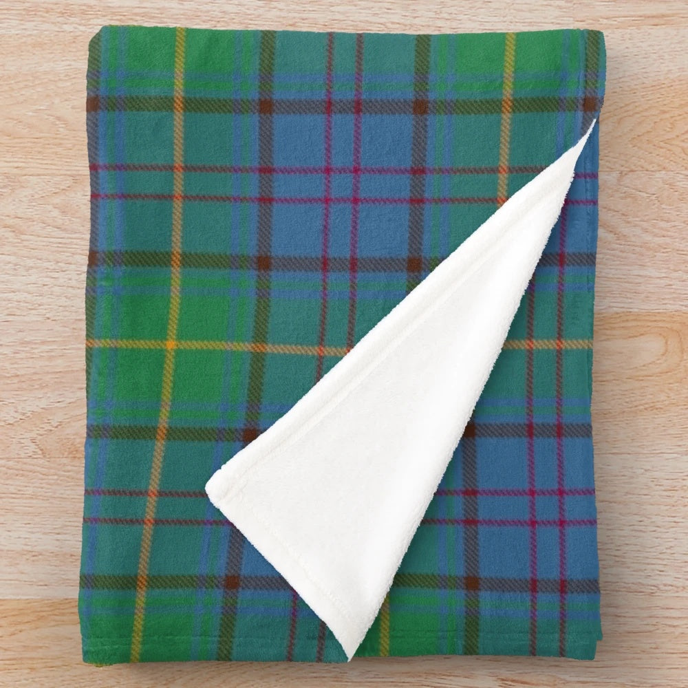 County Donegal Irish Tartan Plush Blanket