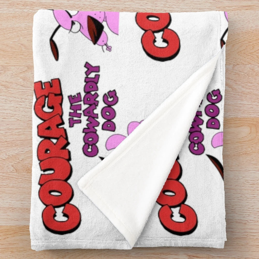 Courage the Cowardly Dog Inspired Plush Blanket