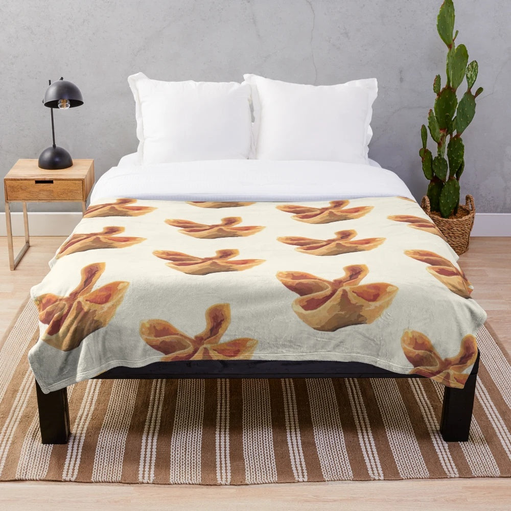 Crab rangoon inspired plush blanket