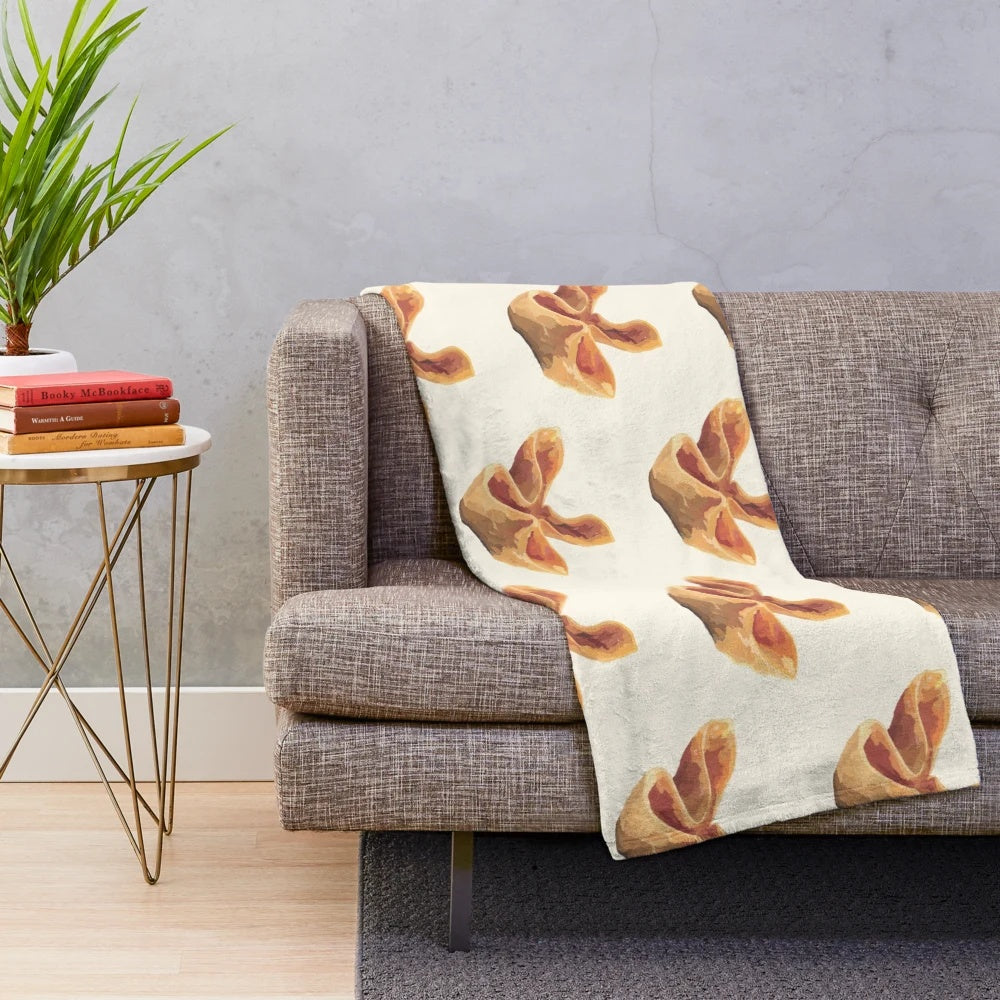 Crab rangoon inspired plush blanket