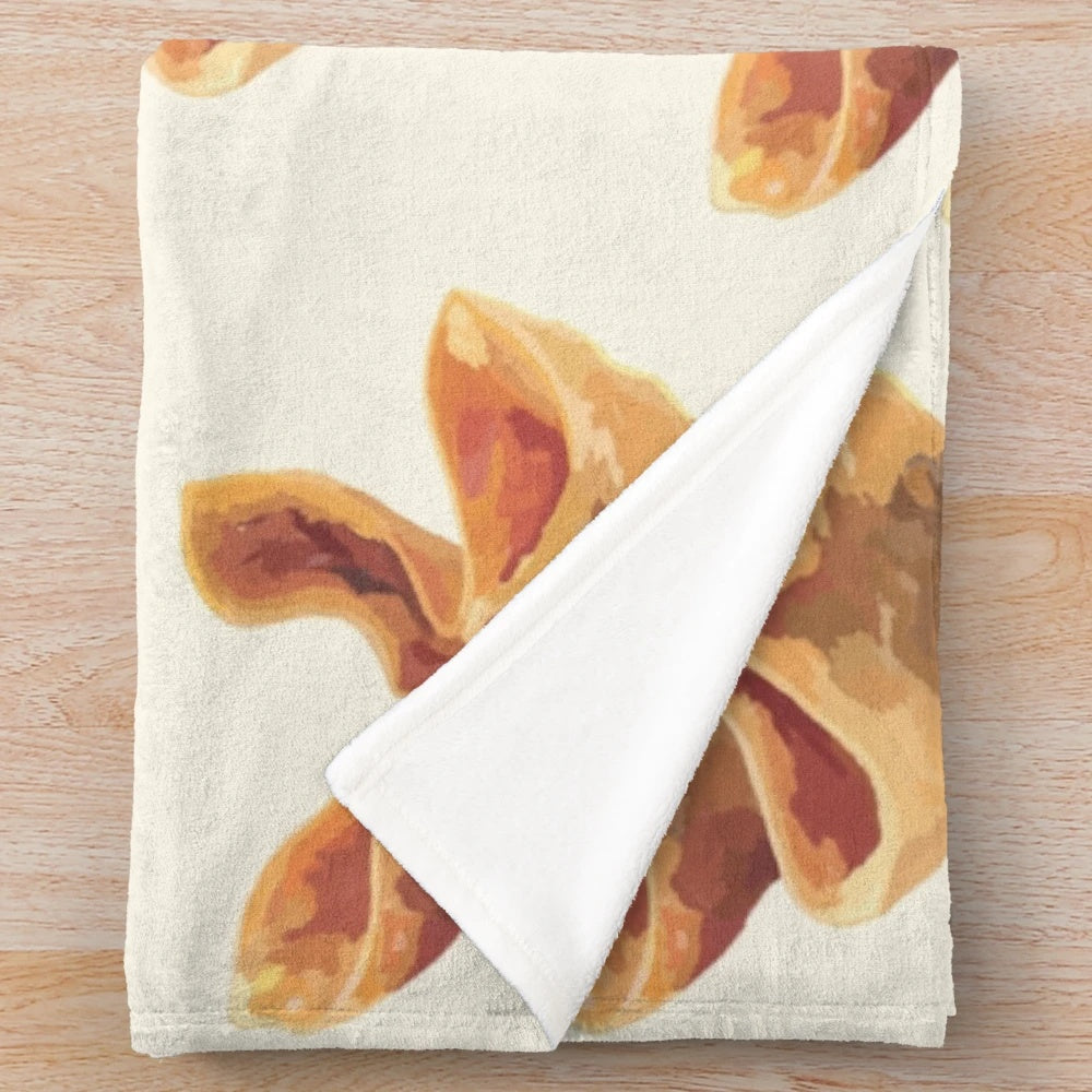 Crab rangoon inspired plush blanket