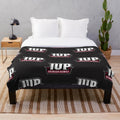 Crimson Hawks college sports fan plush blanket