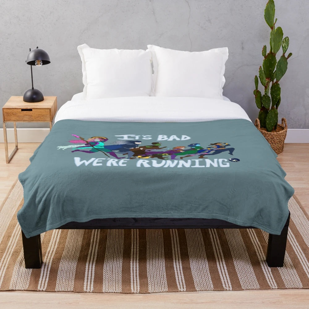 Soft and plush critical role inspired blanket