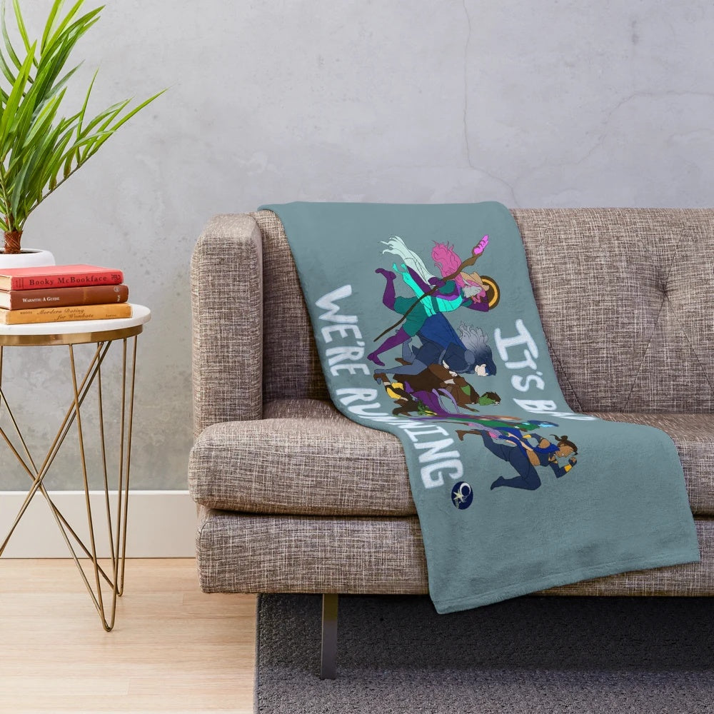 Soft and plush critical role inspired blanket