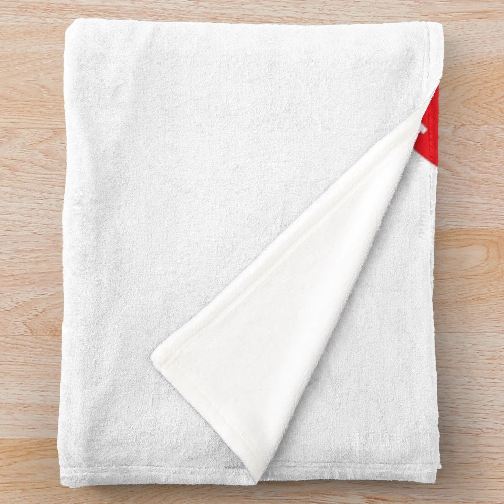 Soft and warm plush blanket featuring the Croatian city of Rijeka