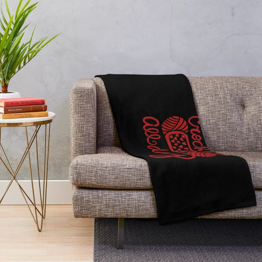 Crochet plush blanket in a variety of colors