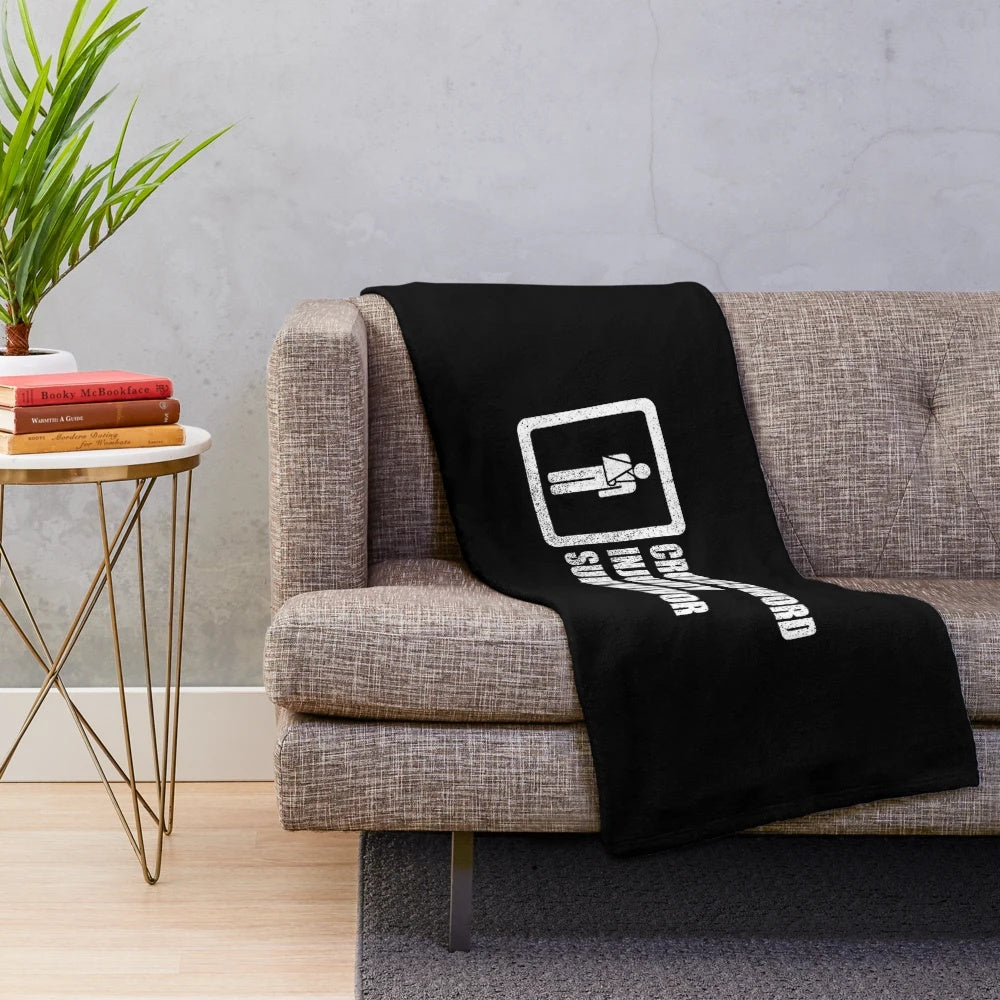 Crossword puzzle lover plush blanket for injured survivors