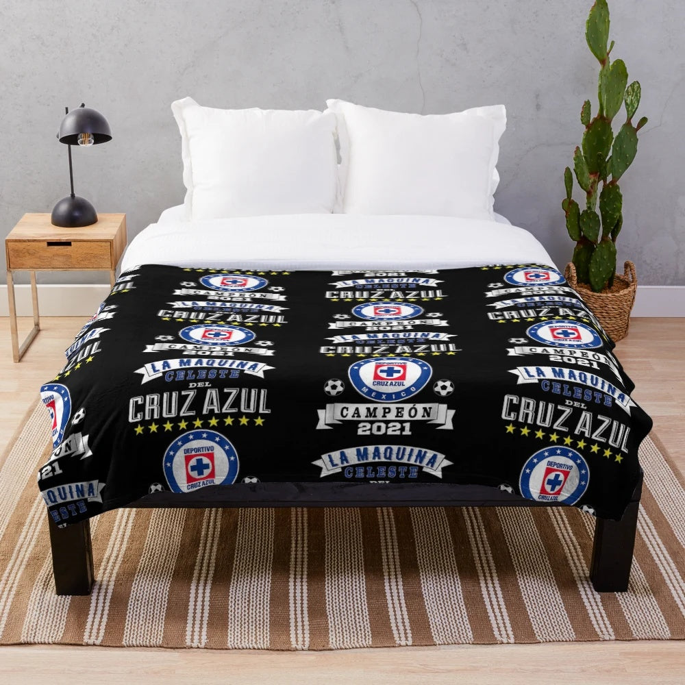 Cruz-Azul 2021 Champions Premium Plush Blanket