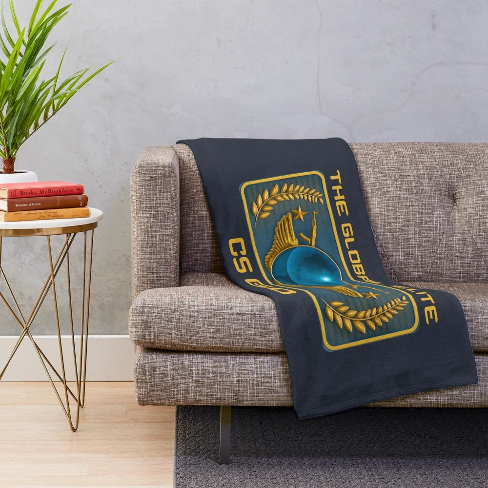 CSGO-themed plush blanket with soft, cozy material