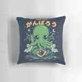 Soft, plush Cthulhu pillow in a cute, lucky design inspired by H.P. Lovecraft's Cthulhu mythos.