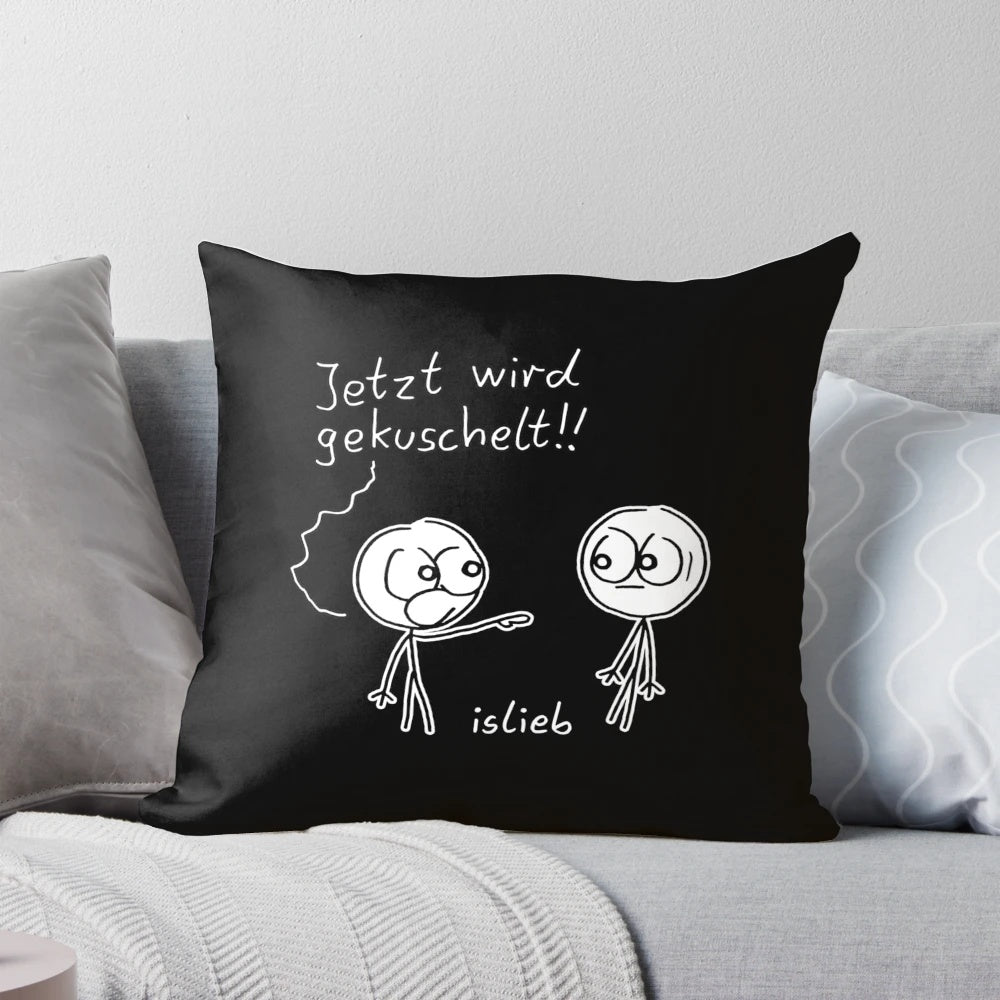 Cozy plush pillow for cuddling and snuggling