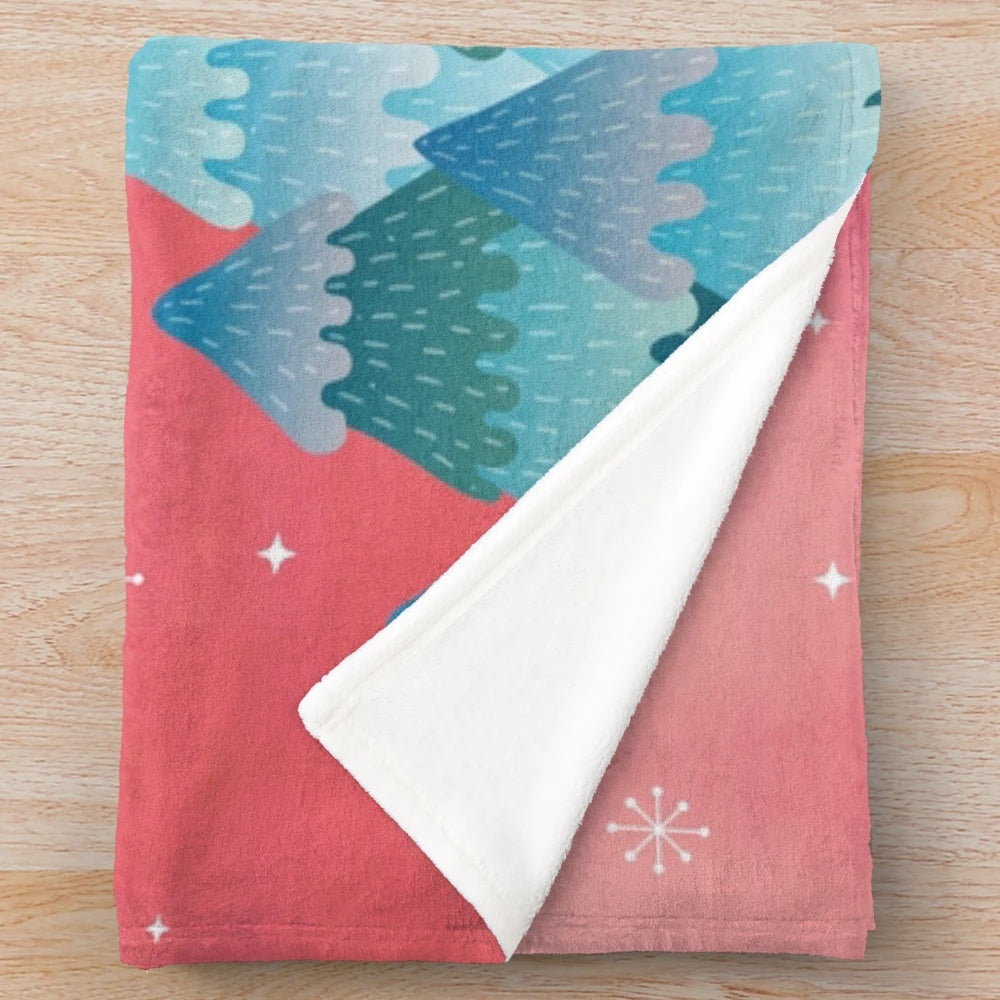 Tree Hugger Plush Blanket featuring a cozy and cuddly monster or yeti design