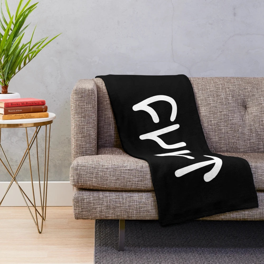 Cult BMX-inspired plush blanket featuring a vivid design for extreme sports enthusiasts