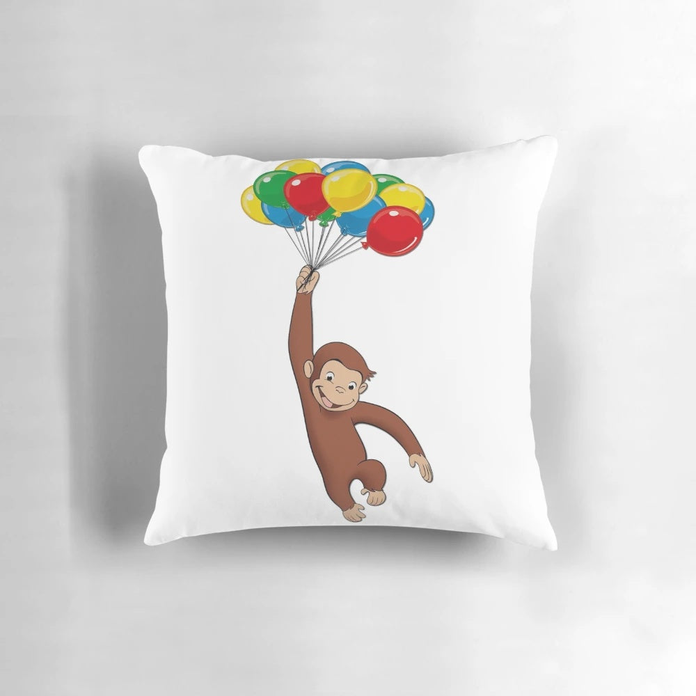Soft and cuddly Curious George plush pillow for children's rooms